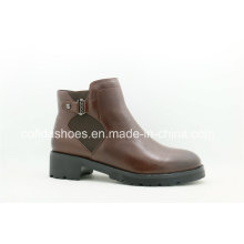 Qualitied New Fashion Flat Leather Ladies Boots